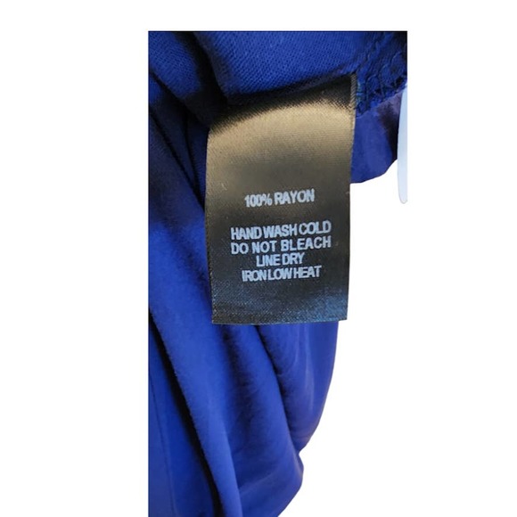 Lulus Blue halter top jumpsuit with pockets and wrap top size medium - Picture 8 of 10